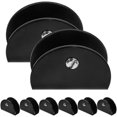 thumbnail image 1 of 8pcs Mirror Clip Semicircle Glass Shelf Bracket Floating Shelf Clamp Mirror Hook Size L, 1 of 2