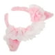 thumbnail image 1 of Moluckfu De Orejas De Con Moño Rosado En Material Plush Para Disfraces, 1 of 7