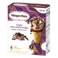 thumbnail image 5 of Haagen-Dazs Triple Chocolate Fudge Belgian Waffle Ice Cream Cone, 4 Count, 5 of 10