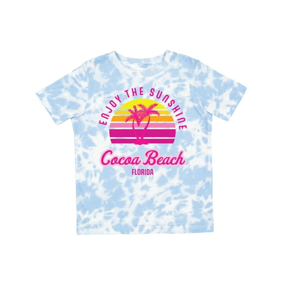 Inktastic Summer Enjoy the Sunshine Cocoa Beach Florida in Pink Boys or Girls Toddler T-Shirt