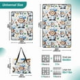thumbnail image 2 of Cartoon Monkey Animal Chef Extra Large Picnic Beach Blanket Waterproof Sand Proof Portable Outdoor Mat 60x80, 2 of 9