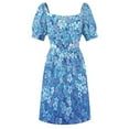 thumbnail image 5 of Falling blue-pink Sakura Cherry Blossom petals Sleeveless Dress dresses for womens 2024 cocktail dresses, 5 of 6
