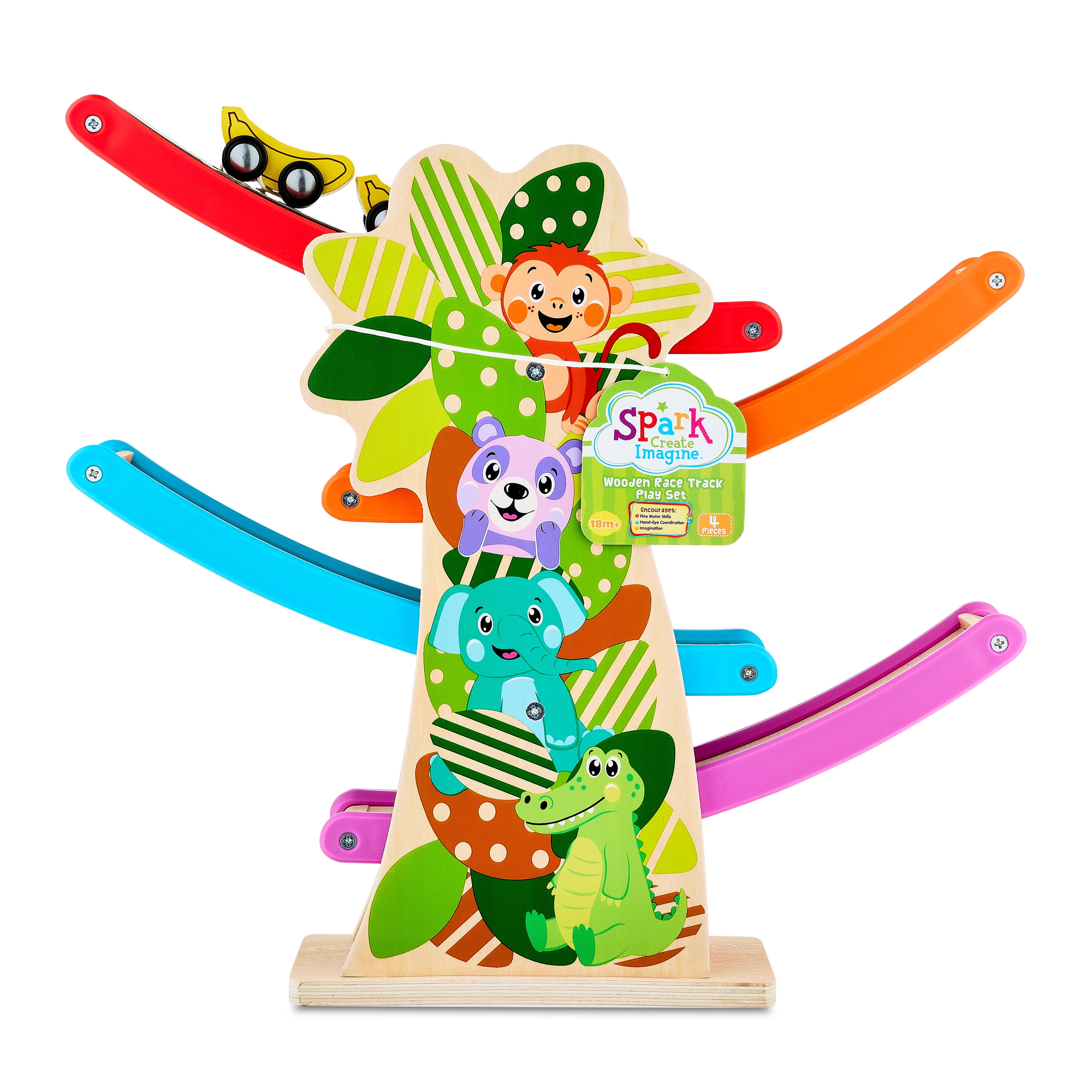 Spark Create Imagine Trees, Cars, and Tracks Race Set, Toddl