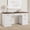 Brown-white, variant on Fluted Home Office Desk Storage, 60" Modern Executive Desk with Charging Station, Wooden Computer Writing Desk with File Cabinet & Drawers for Study Room (Burlywood, 60.0”L x 21.6 "D x 30.0" H)