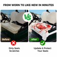 thumbnail image 4 of Golf Cart Seat Covers for 2 Seater,Watercolor Crabs Microfiber Cart Seat Towel Blanket,Ocean Modern Minimalist Animals Printed Absorbent NonSlip Bench Seats Protector for Golf Course 51"x31", 4 of 9