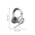 thumbnail image 3 of Wired Gaming Headset with Microphone, Dynamic RGB Light , Soft earcups, 3.5mm jack connection, Passive noise canceling, Plug-and-play on PC, PS4, PS5, and Xbox, 3 of 9