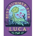 thumbnail image 2 of Girl's Luca Best Summer Ever Stamp  Graphic Tee Purple Berry Medium, 2 of 4