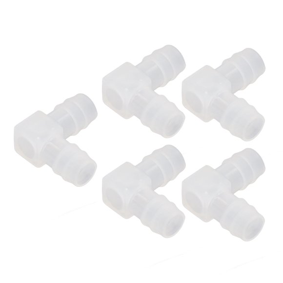 10Pcs L Hose Connector , Plastic Hose Joint 90 Elbow Bend PP L Pipe Connector For Aquarium Laboratory , For Pharmaceutical Food Beverage Laboratory Chemical Processing