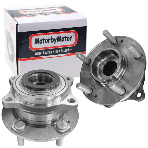 MotorbyMotor 513374 Ensemble de Moyeu de Roulement avant avec 5 Crampons pour Hyundai Sonata 2015-2019, Hyundai Tucson 2016-2020, Kia Optima 2016-2019, Ensemble de Roulement de Moyeu de Roue Sportage 2017-2020-2 Pcs