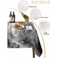 thumbnail image 2 of Grey Table Cloth, Modern Oil Painting Art Forest Waterproof Tablecloth for Square Tables, Reusable Washable Fabric Table Cover for Restaurant Kitchen Dining Tables 54"x54", 2 of 6
