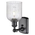 thumbnail image 3 of 516-1W-BK-G559-5SDY Innovations Lighting Bridal Veil - 1 Light Wall Sconce-10 Inch Tall and 5 Inch Wide-Matte Black Finish-Seedy Glass Color, 3 of 3