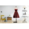 thumbnail image 4 of VINGLI Female Dress Form, Mannequin Torso Body with Adjustable Wood Stand for Display Clothes (White, 6-8), 4 of 7