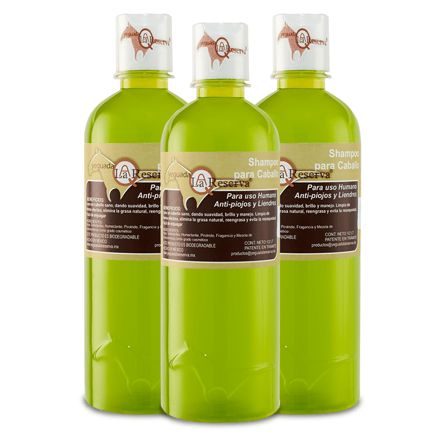 Shampoo Antipiojos y Liendres Yeguada la Reserva 1.5 Litros Ideal para Todo Tipo de Cabello