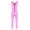 Pink, variant on Raenseen Kids Girls Shiny Metallic Camisole Leotard Ballet Dance Workout Full Length Unitard Jumpsuit Pink 3XL