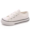 thumbnail image 5 of Zapatos Canva para niños, zapatos informales de moda con parte inferior plana para otoño, estilo coreano, versátiles, de pizarra blanca, para niños y niñas, 5 of 5