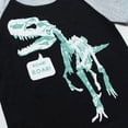 thumbnail image 5 of NIEWTR Boys Clothes Summer Breathable Dinosaur 2 Pieces Outfit Set Print Short Sleeve Shirt + Elastic Waist Shorts（A-Black,5-6 Years), 5 of 9