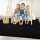 thumbnail image 3 of Alfombra Chicrug de felpa negra, 183 x 274 cm, que no se cae, 3 of 7