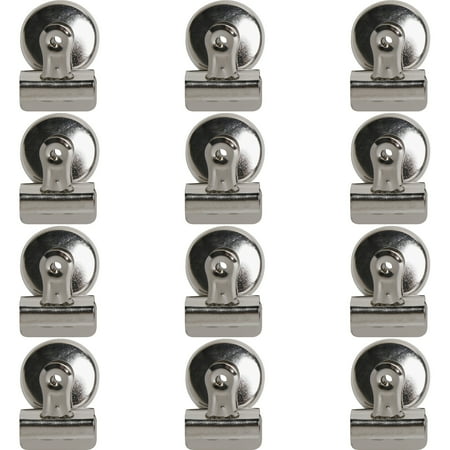 3 Bulldog Clip Business Source Bulldog Clip Magnetic Back Size 1 1-1/4