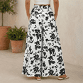 thumbnail image 5 of SOMER Women’s Wide Leg Pants High Waisted Palazzo Flowy Floral Print Casual Lounge Trousers with Pockets Beach Vacation Spring Summer 2026, 5 of 9