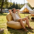 thumbnail image 6 of Lunxisen 1 Pcs Inflatable Sofa Portable Outdoor Recliner Camping Furniture Foldable Lazy Chair for Adults Indoor Lounge Comfort, 6 of 8