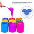 thumbnail image 4 of HEALEEP 3pcs Clear Paint Containers With Lids Plastic Storage Jars Liquid Sealing Cans Empty Pint Pails With Caps For Home Use, 4 of 8