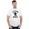 thumbnail image 4 of Funny Christmas Get Baked Gingerbread Men's Graphic T Shirt Tees Brisco Brands X, 4 of 4