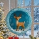thumbnail image 4 of Adornos acrílicos con estampado de animales navideños | Adornos navideños de doble cara para árbol de Navidad | Regalos colgantes de 8 x 8 cm para familiares y compañeros de trabajo, 4 of 5