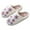 A White, variant on Fuzzy Slippers For Women Couple Winter Multicolored Plaid Pattern Cartoon Warm Padded Cotton Slippers Warm Cozy Winter House Slippers Bedroom Indoor House Shoes