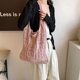 thumbnail image 3 of 7009 Nuevo Bolso Tejido Hueco Perezoso Elegante Bolso Mano Versátil Informal Bolso Tejido (rosa) Rosa, 3 of 9