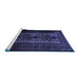 thumbnail image 2 of Ahgly Company Machine Washable Indoor Rectangle Persian Blue Traditional Area Rugs, 5' x 8', 2 of 4