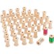thumbnail image 1 of 50 bobinas de madera vacías para coser, bordar, tejer y tejer., 1 of 9