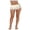 Beige, variant on Women's Floral Lace Sheer Foldover Mini Shorts Y2k Summer Micro Shorts Party Clubwear Streetwear