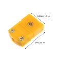 thumbnail image 3 of 3 Sets Thermocouple Plug Adapter K Type Male Female Thermocouple Adapters, 3 of 3