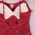thumbnail image 4 of Tqcoqu Women's Solid Color Suspender Sexy Ventilate Thread Inner Shapewear Top, 4 of 6