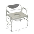 Healthline Trading Heavy Duty Drop Arm Bariatric Commode, Wide Bedside