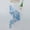 Blue, variant on S-shaped seashell wind chime, outdoor wind chime, handmade wind chime, garden decoration, courtyard pendant, home decoration pendant, women's gift, outdoor terrace decoration, mother's creative gift,