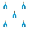 thumbnail image 1 of Sidaley Divisor de audio de 3,5 mm Conector estéreo 2 en 1 Convertidor de sonido externo Micrófono Auriculares Computadora Tablet Accesorios azul Type2 NO2, 1 of 4