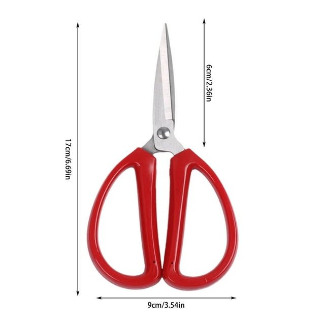 Stainless Steel Household Scissors For Office And Study Students Cutting Plastic Handles Cutting Fabrics Cutting Thread Ends Pointed DIY Small Scissors