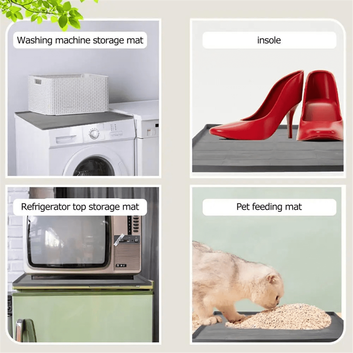 Dryer Mat for Top of Dryer Silicone Washer Dryer Cover Top Washing Machine Cover Dust-Proof Waterproof Protector Mat B