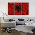 thumbnail image 2 of ARTCANVAS Flag of Albania Country in the Balkans Red Grunge Canvas Art Print - Size: 60" x 40" (0.75" Deep) (3-Piece), 2 of 9