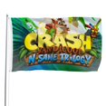 thumbnail image 1 of Crash Bandicoot Bandera impresa con temática, regalo perfecto para fanáticos, amigos y familiares, y adecuada para actividades al aire libre e interiores, decoraciones de fiesta. 60*90CM, 1 of 6