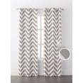 thumbnail image 2 of Mainstays Chevron Geo Window Curtains, 2 of 2