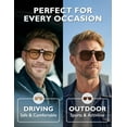 thumbnail image 3 of TINHAO Clip On Sunglasses Polarized Photochromic Over Prescription Glasses, UV400 Protection Flip Up Lens for Men Women, Day Night Driving Anti Glare, 4 Colors Available, Lightweight, 3 of 8