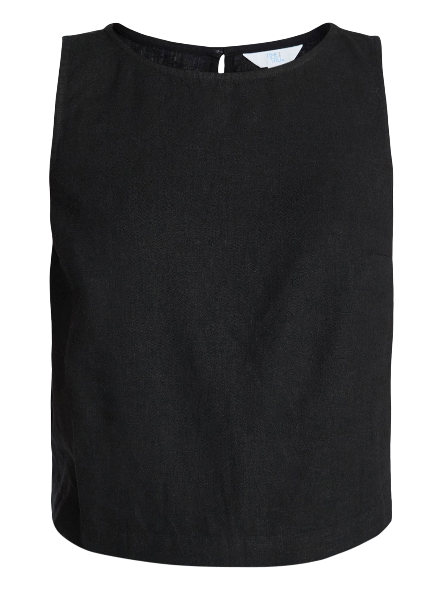 Time and Tru Women’s Linen Blend Sleeveless Top, Sizes XS-XXXL