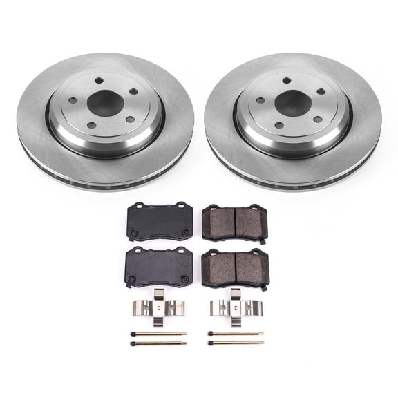 Ultimate Brakes Rear Ceramic Brake Pad and Rotor Kit with Hardware WM80067