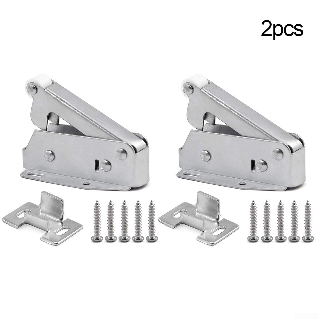 2pc Loft Touch Catch Latch Cupboard Door Hatch Attic Push to Open