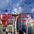 thumbnail image 3 of CafePress - Seattle Icons Tote Bag - Unisex Canvas Tote Bag, Beige, 1-Piece, 3 of 8