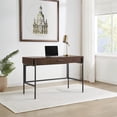thumbnail image 2 of Sedona 46" Writing Desk with Drawer in Engineered Wood Elegant Walnut Finish, 2 of 14