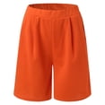 thumbnail image 4 of Ketyyh-chn99 Ensembles de Survêtements pour Femmes Ensemble de Pyjamas Mode Décontractée Été Imprimé Manches Courtes Col Rond Ensemble de Shorts Orange,L, 4 of 5