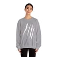 thumbnail image 4 of Effete Feline Claw Marks Scratch Unisex Heavy Blend™ Crewneck Sweatshirt, 4 of 11